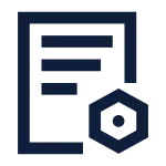 Contract Management Line SVG Icon